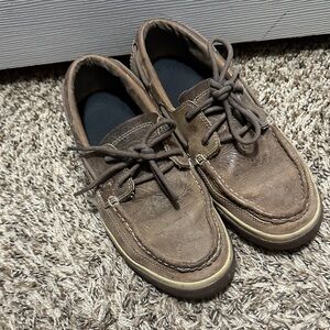 Durango Tan Leather Boat Shoes